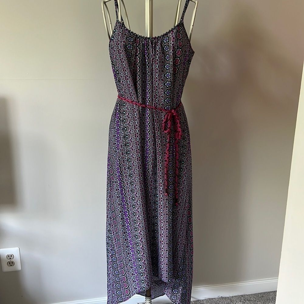 Sanctuary purple bohemian fur and flare dress - Picture 1 of 5